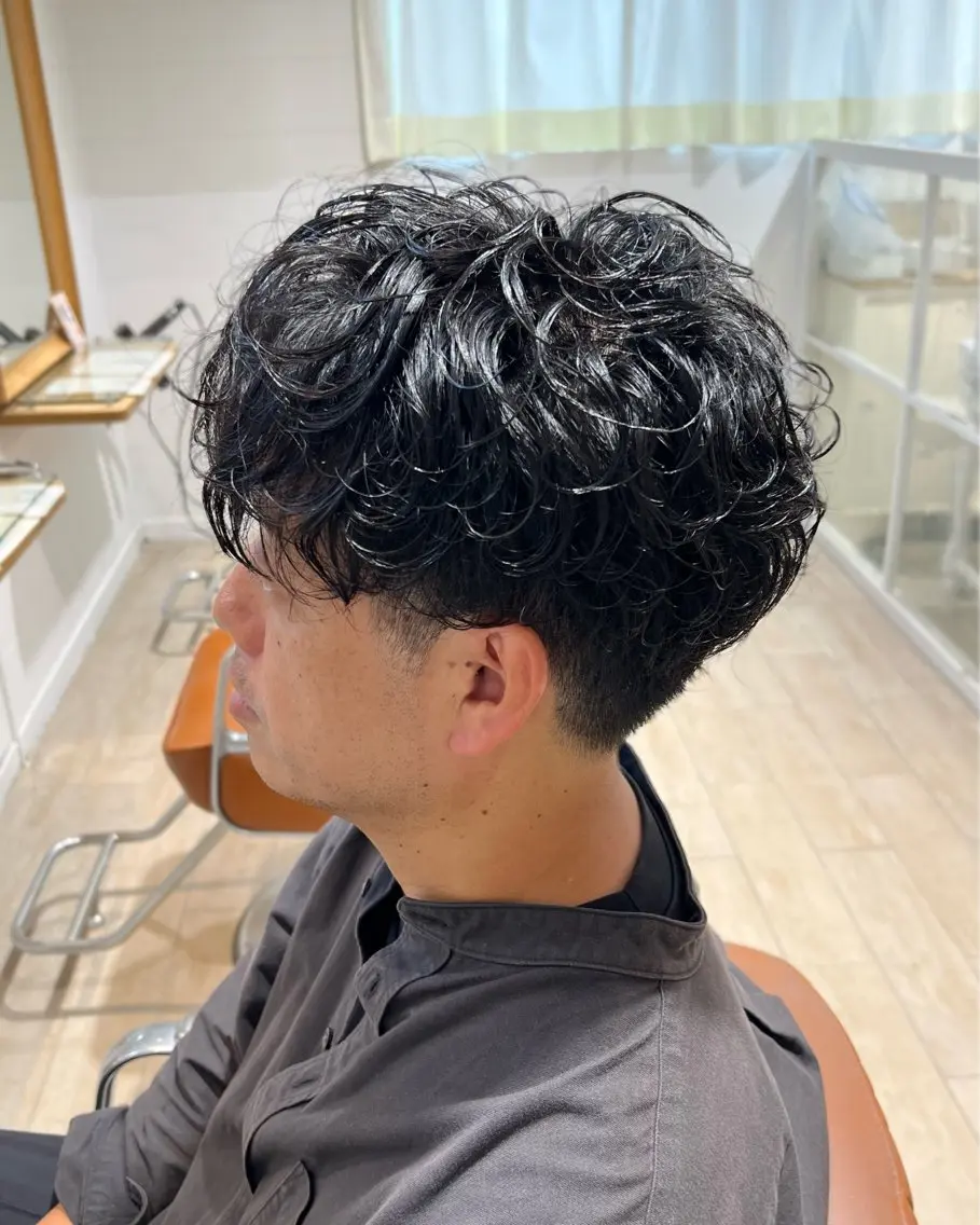ショート パーマ カット パーマモデル セイノチヒロのヘアスタイル