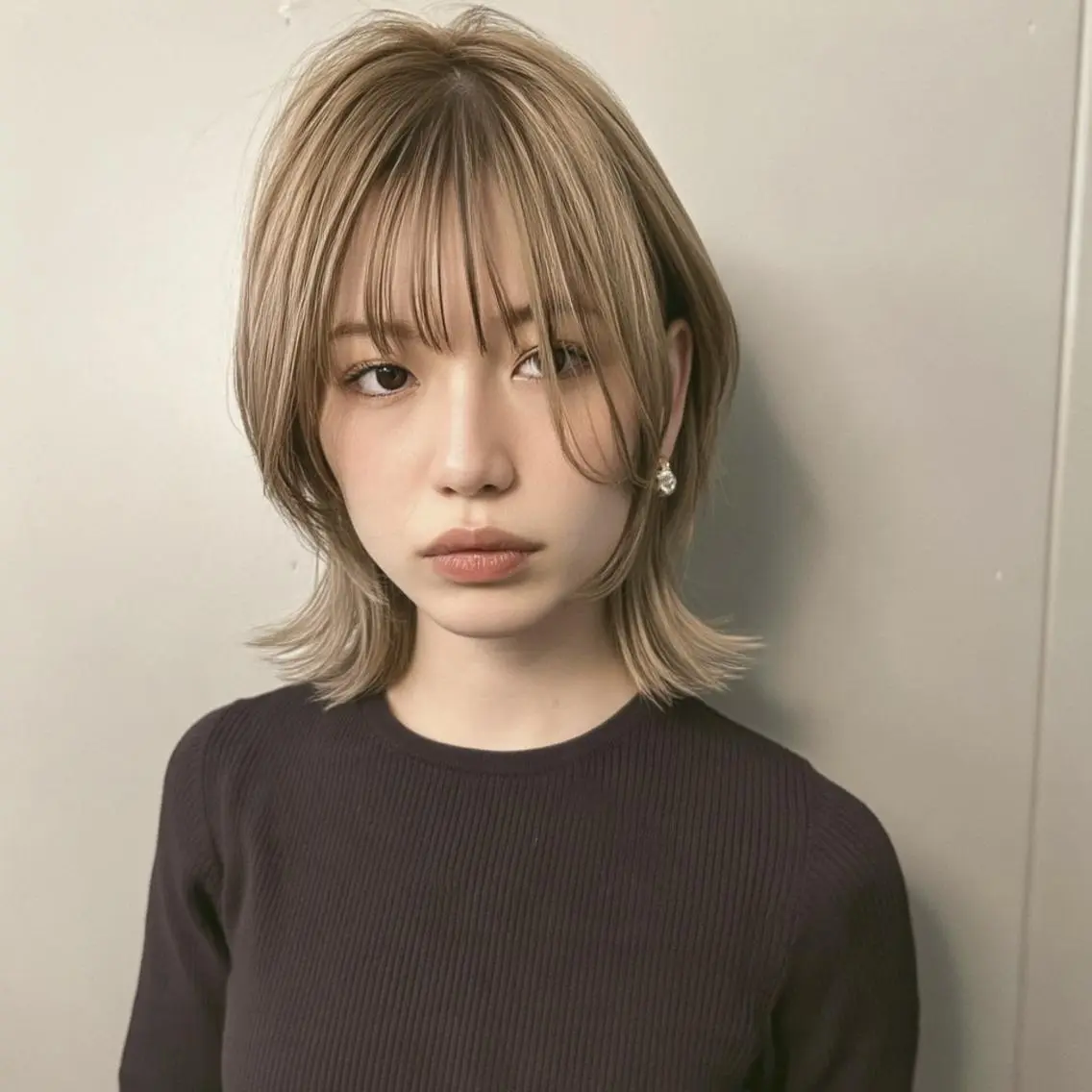 ミディアム カラー ヘアカラー ハイトーン/表参道 ミウのヘアスタイル