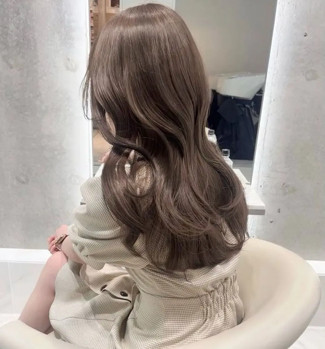 ロング カラー ブリーチ ブラウンカラー 透明感カラー ダブルカラー ヘアカラー トリートメント 銀座/韓国レイヤー/ 艶カラー🍓原田侑依のヘアスタイル