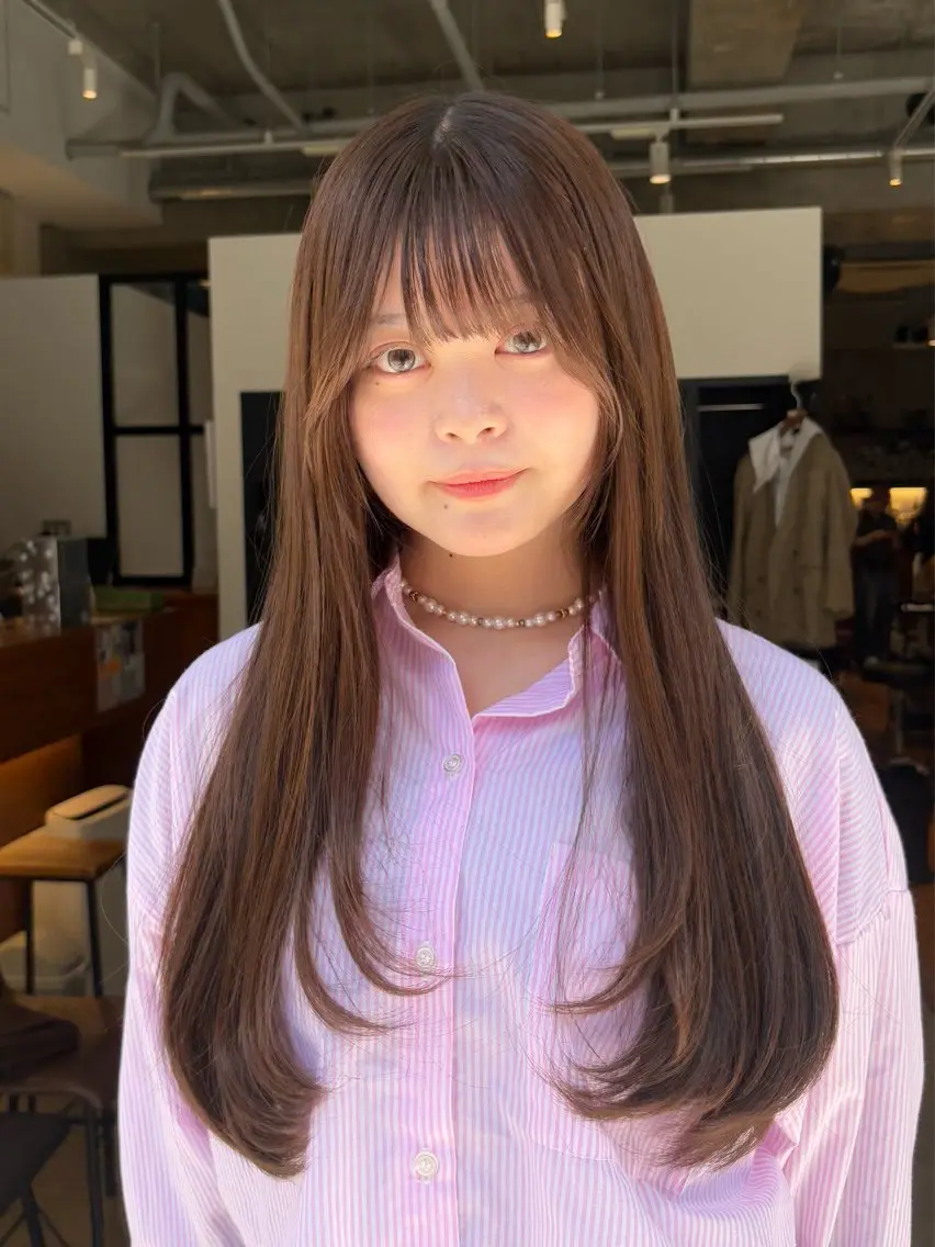 ロング 韓国風ヘア レイヤーカット 透明感🫧レイヤー /MIKU.のヘアスタイル