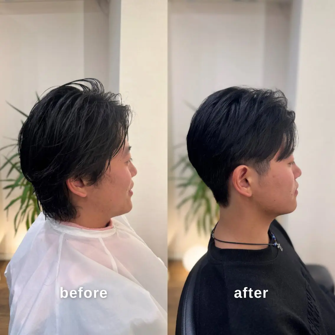 メンズ センターパート 刈り上げ カット トリートメント しんのすけ /モデルさん募集中のヘアスタイル