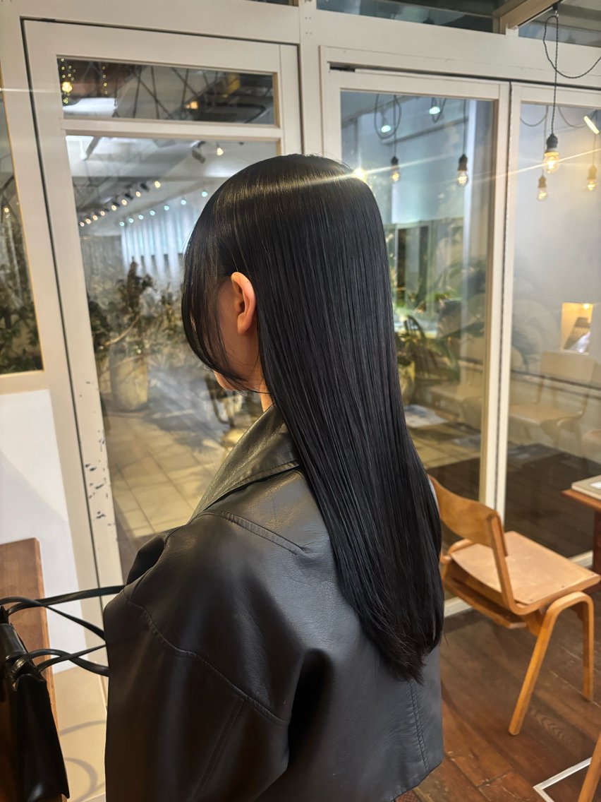 ロング カラー くいた あやなのヘアスタイル