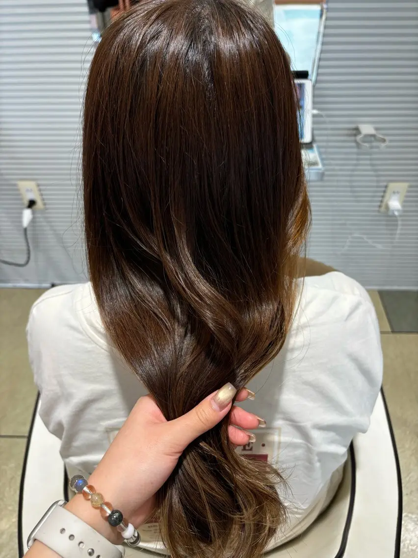 カラー 淡色┊︎ナチュラル 🧁奈那美🧁*.゜のヘアスタイル