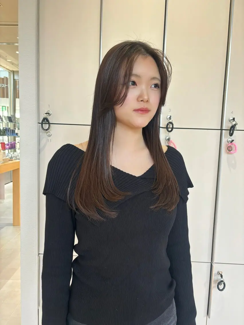 ロング asuka/似合わせ /レイヤー/暖色のヘアスタイル
