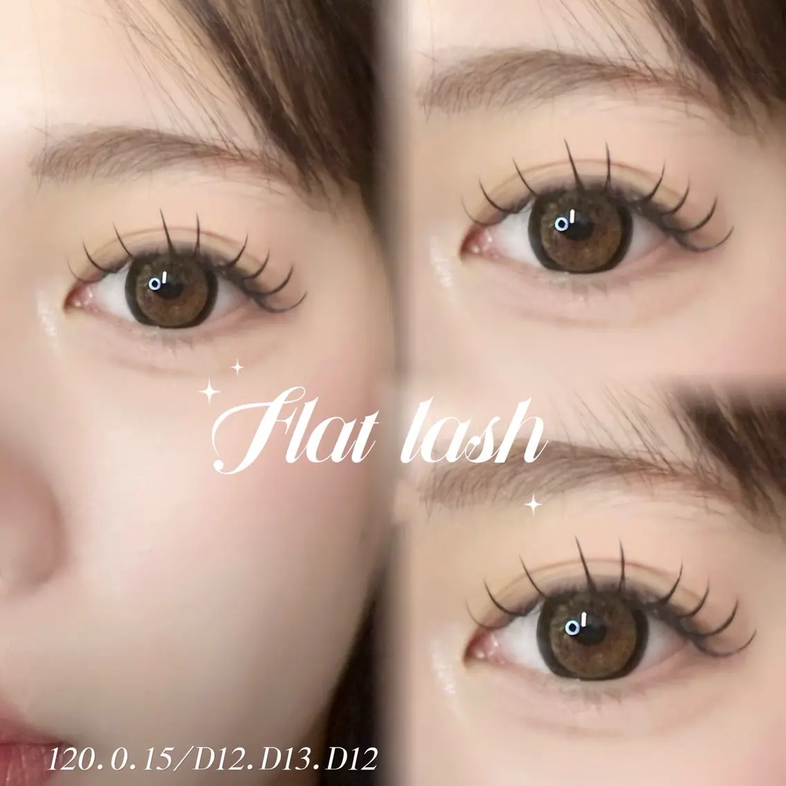 マツエク・マツパ 束感まつ毛 フラットラッシュ マツエク fein.Ruka ♡垢抜け美眉のマツエク・マツパデザイン