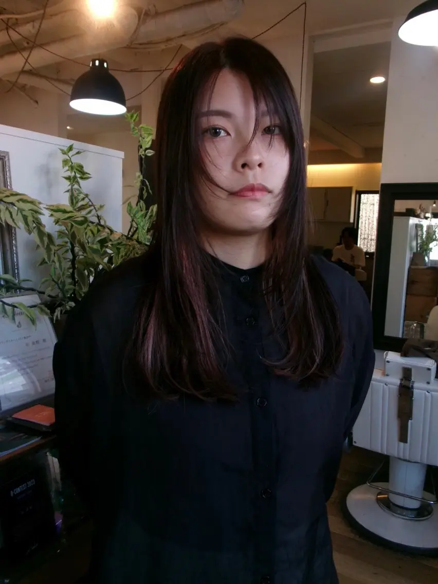 ロング カラー デザインカット🎨 ボブおざきのヘアスタイル