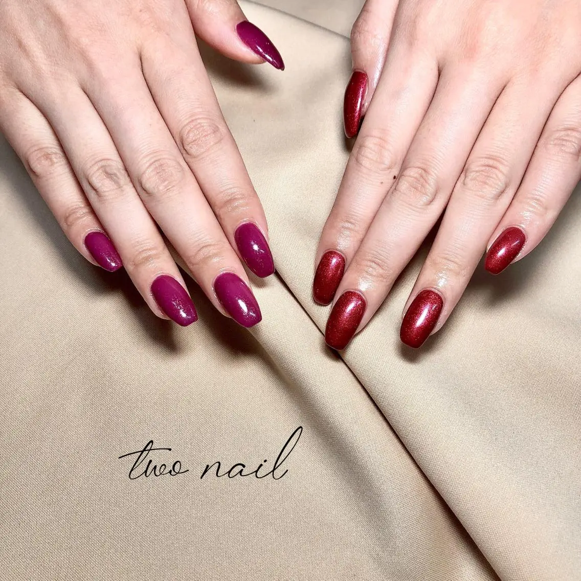 ネイル アートネイル フットネイル ハート ニュアンスネイル ホワイト ハンドネイル two nailのネイルデザイン