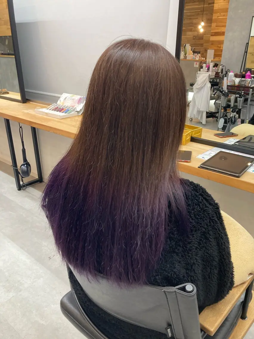 カラー ブリーチ 樋口 江理香のヘアスタイル