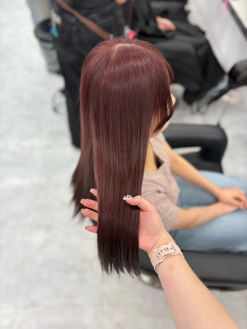 ロング カラー ヘアアレンジ ヘアカラー ヘッドスパ ヘアセット 🫧‪🎀うる艶暖色 🏹Nanako🎀のヘアスタイル