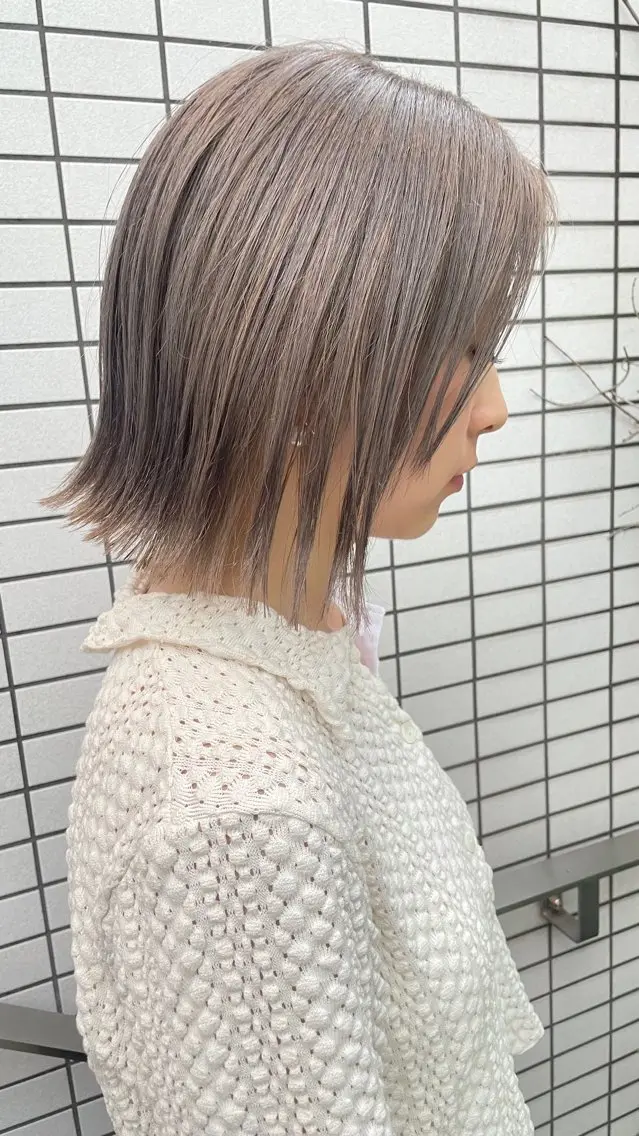 ショート カラー 透明感カラー/パーマ hitomiのヘアスタイル