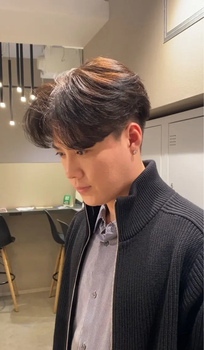 パーマ メンズ カット パーマ 中島 史優のヘアスタイル