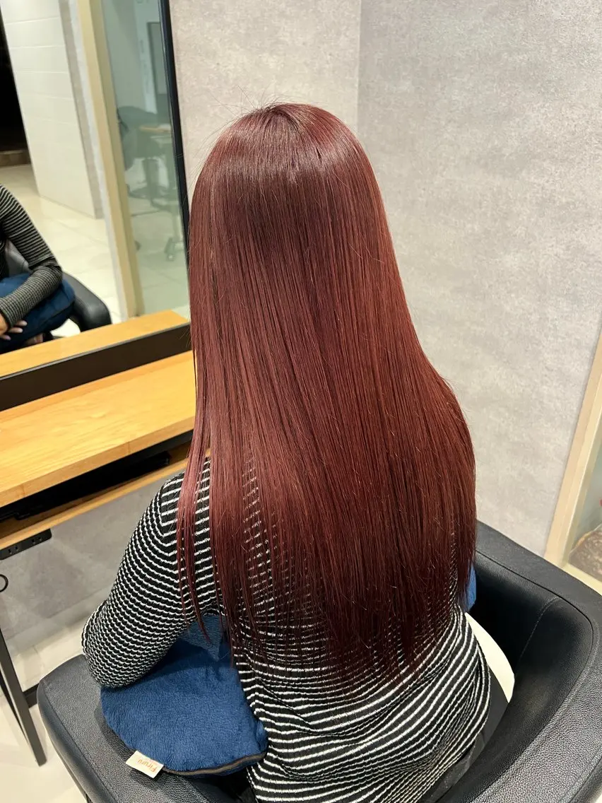 ロング カラー 髪質改善 ヘアカラー トリートメント 🍑とたに ももか🍑のヘアスタイル