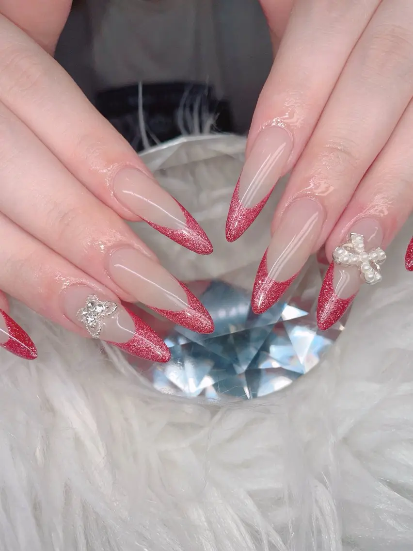 💅王道フレンチコース💅ベースカラー有¥8,800 【全員ジェルオフ&ドライケア込み】（他店特殊パーツやスカルプオフはの写真