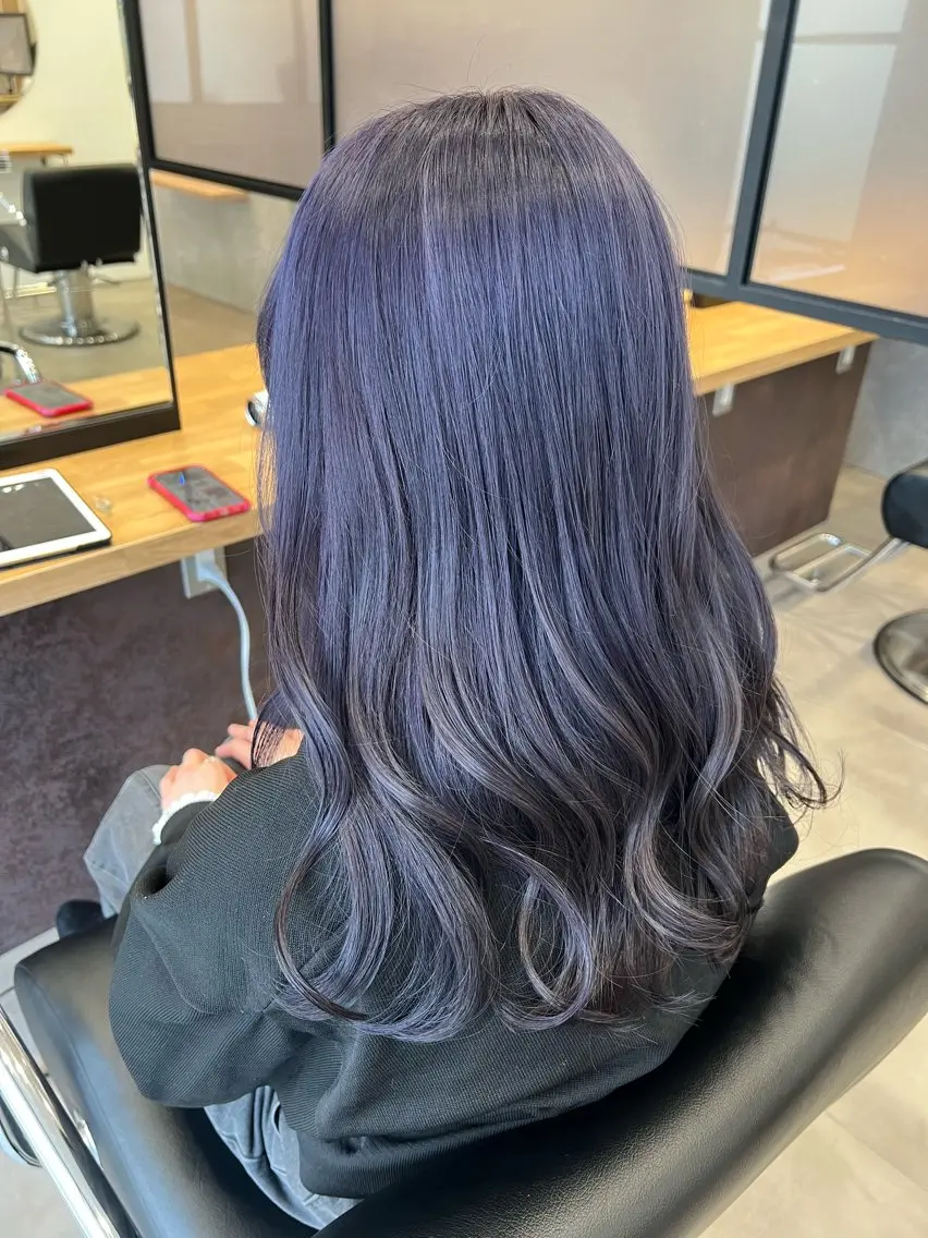 ロング カラー パープルカラー ブランシェ小幡駅前店 森樹のヘアスタイル