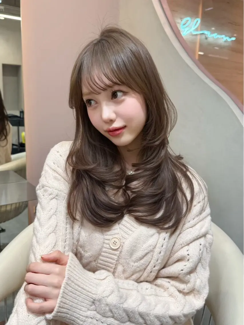【水曜、木曜日限定🔥】顔まわりカット➕ワンカラー➕うる艶トリートメント❤️‍🔥ロング料金なし‼️の写真