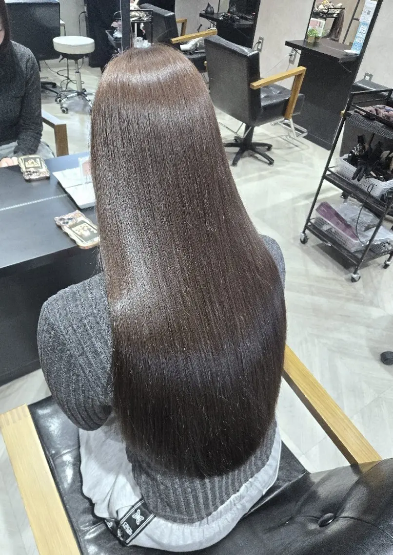 ロング カット ヘアカラー トリートメント amie 北千住 西口店Yoshidaのヘアスタイル