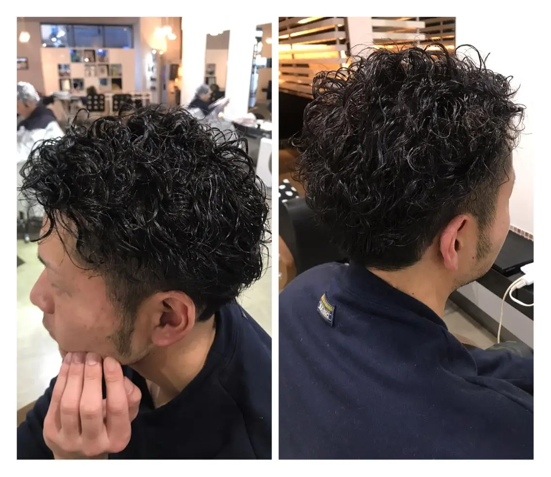 ショート パーマ ヘアアレンジ 烏山 達也のヘアスタイル