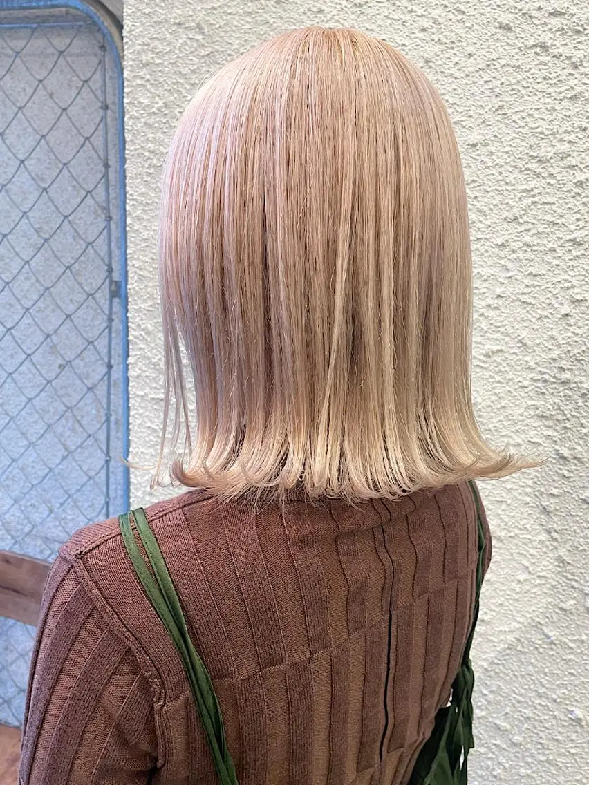 🫧ハイトーン🫧 トリプルカラー＋カット＋トリートメント【ブリーチ2回】🫧💓の写真