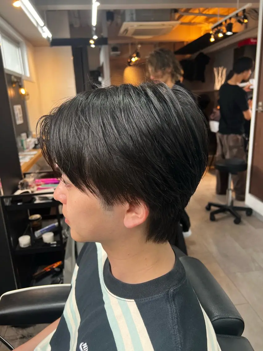 ショート 韓国風ヘア カット 毛流れ•波巻きパーマ 特化🔥🌊瀬川竜生のヘアスタイル