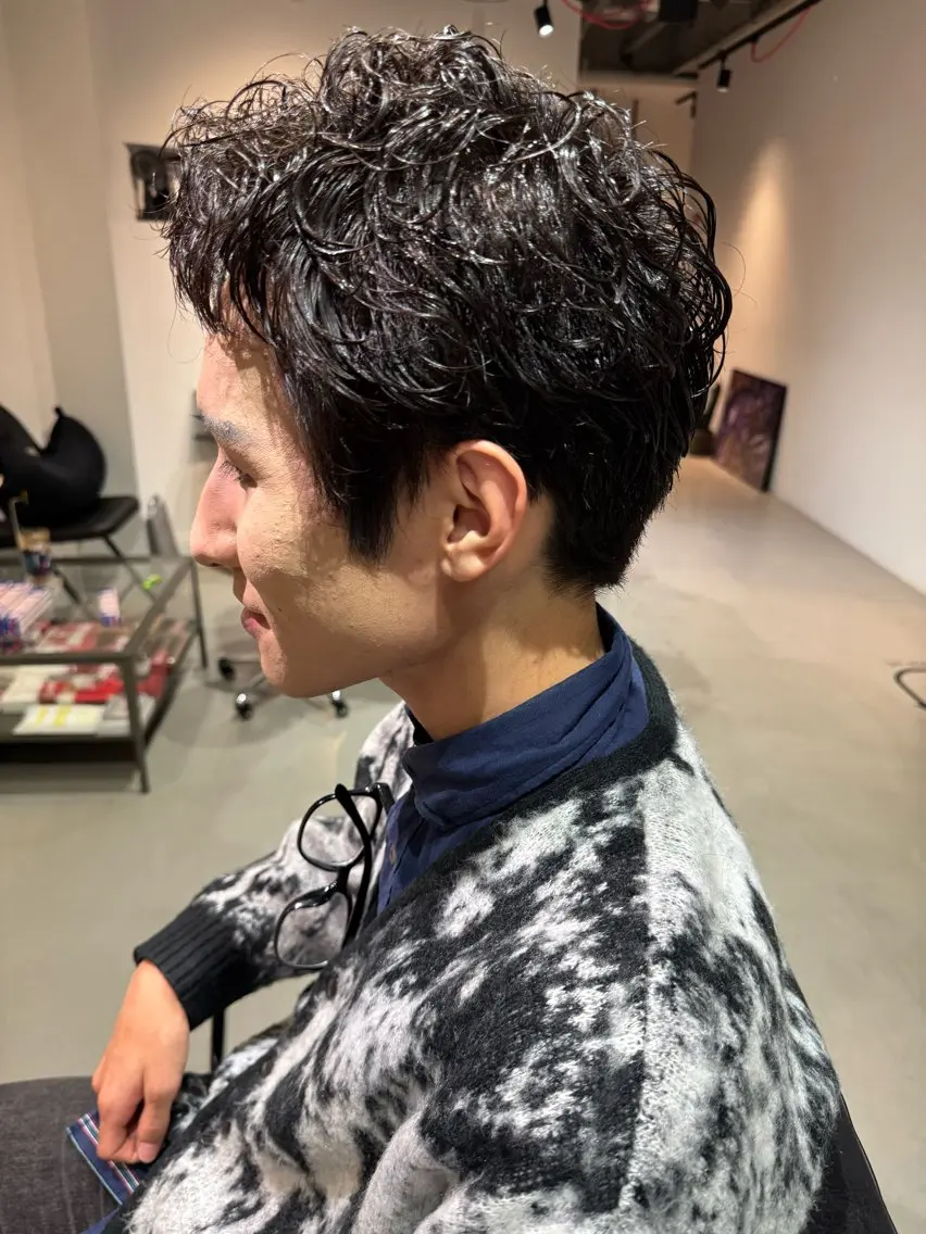 カット＋メンズパーマ[ニュアンスパーマ][メンズパーマ]の写真