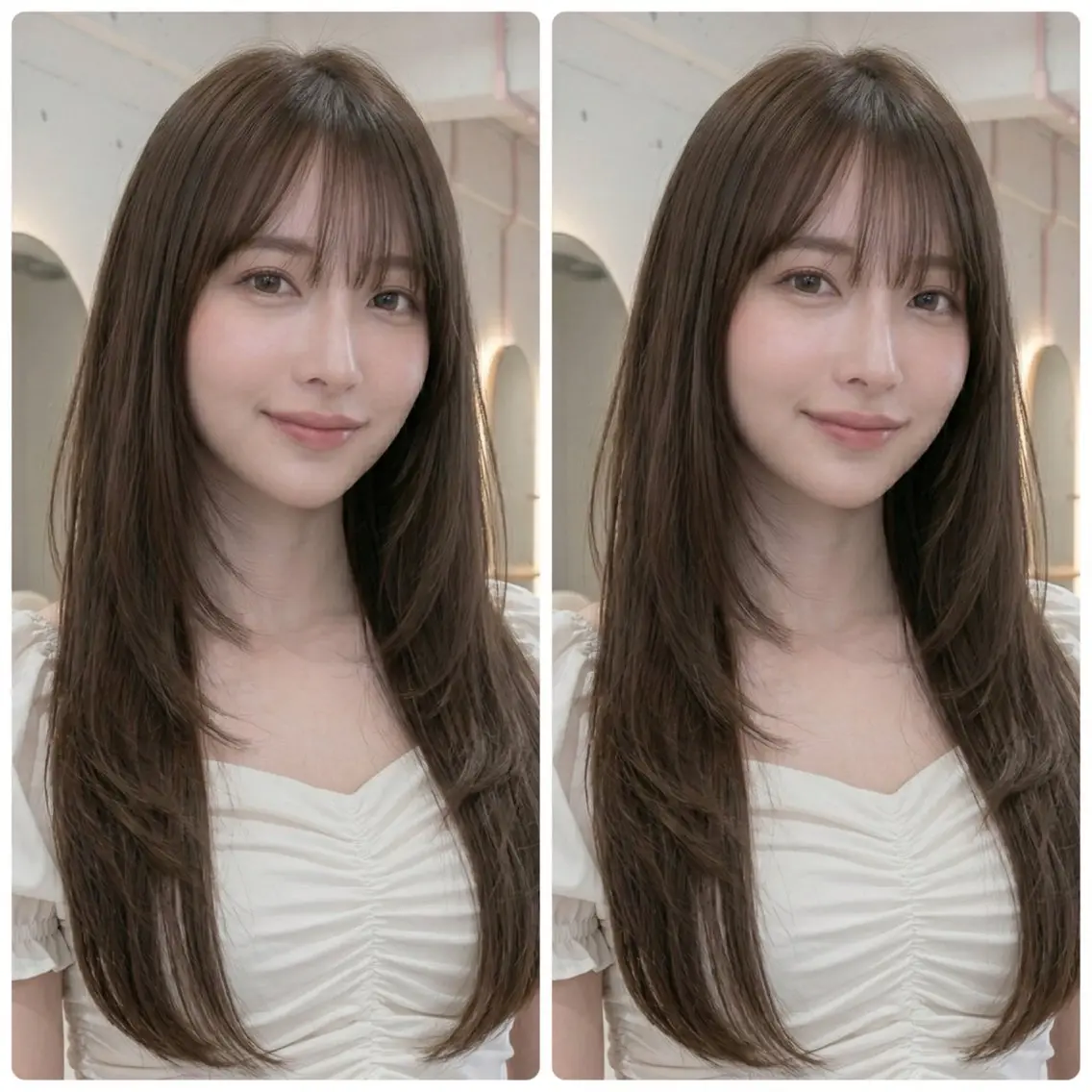 カット✂️＋カラー＋5STEPトリートメント💭ྀི《髪の毛の内部からしっかりケアしてサラツヤ髪の毛❤️》の写真