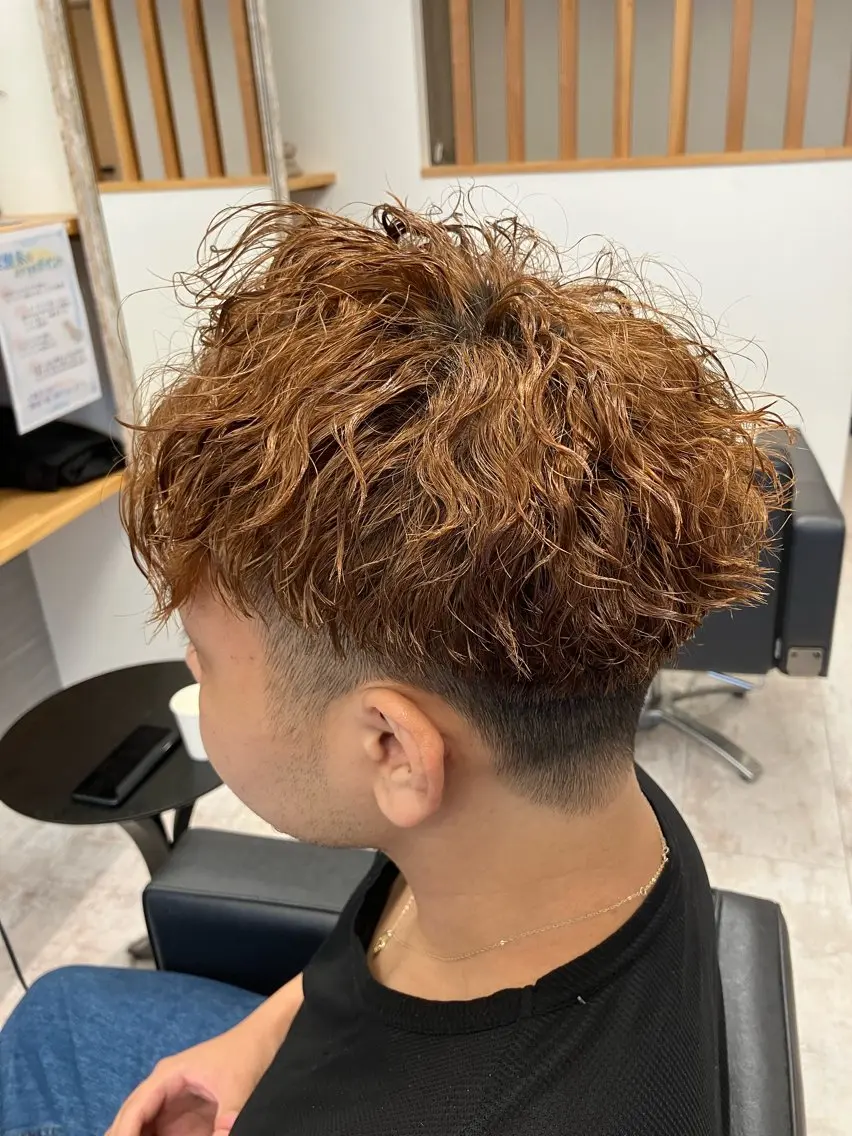 パーマ メンズ カット パーマ メンズ特化/パーマ/ フェードWATARUのヘアスタイル