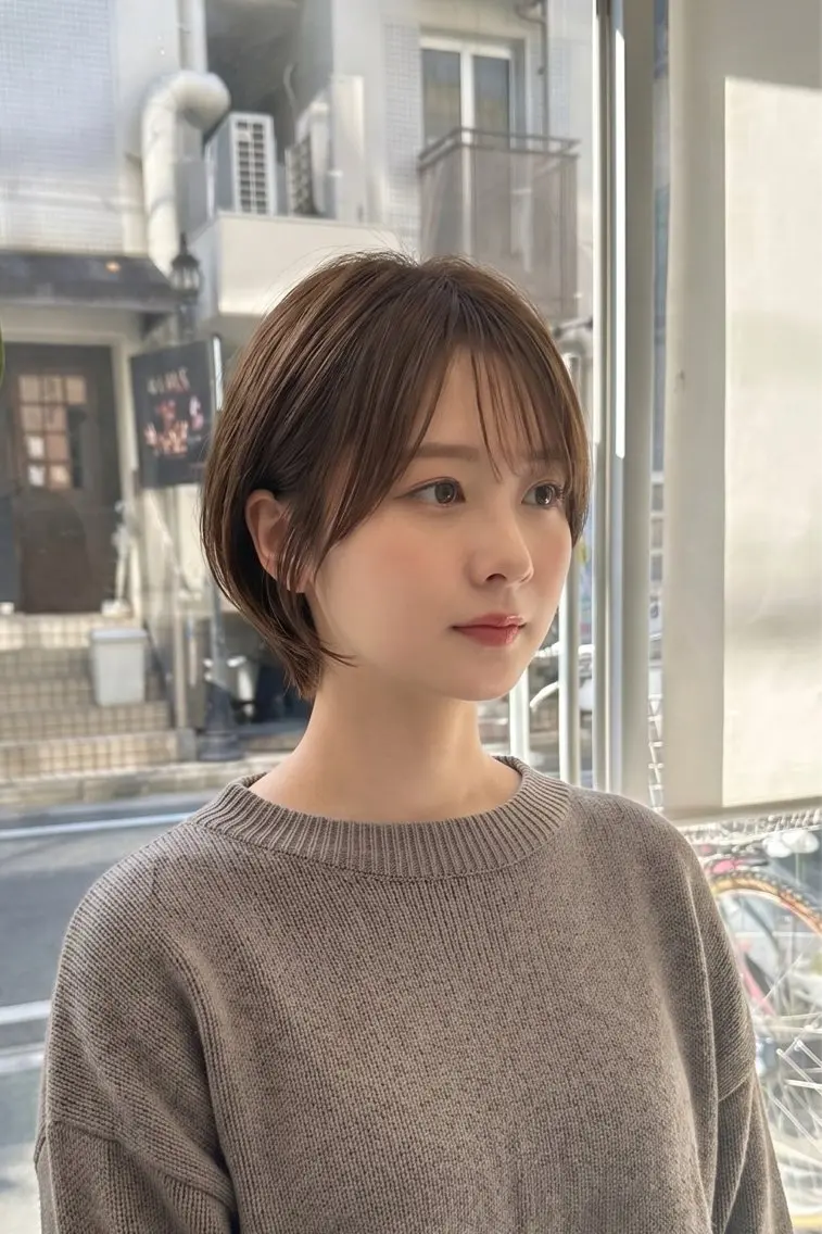 ショート tre.甲子園口店/ レイヤーカットのヘアスタイル
