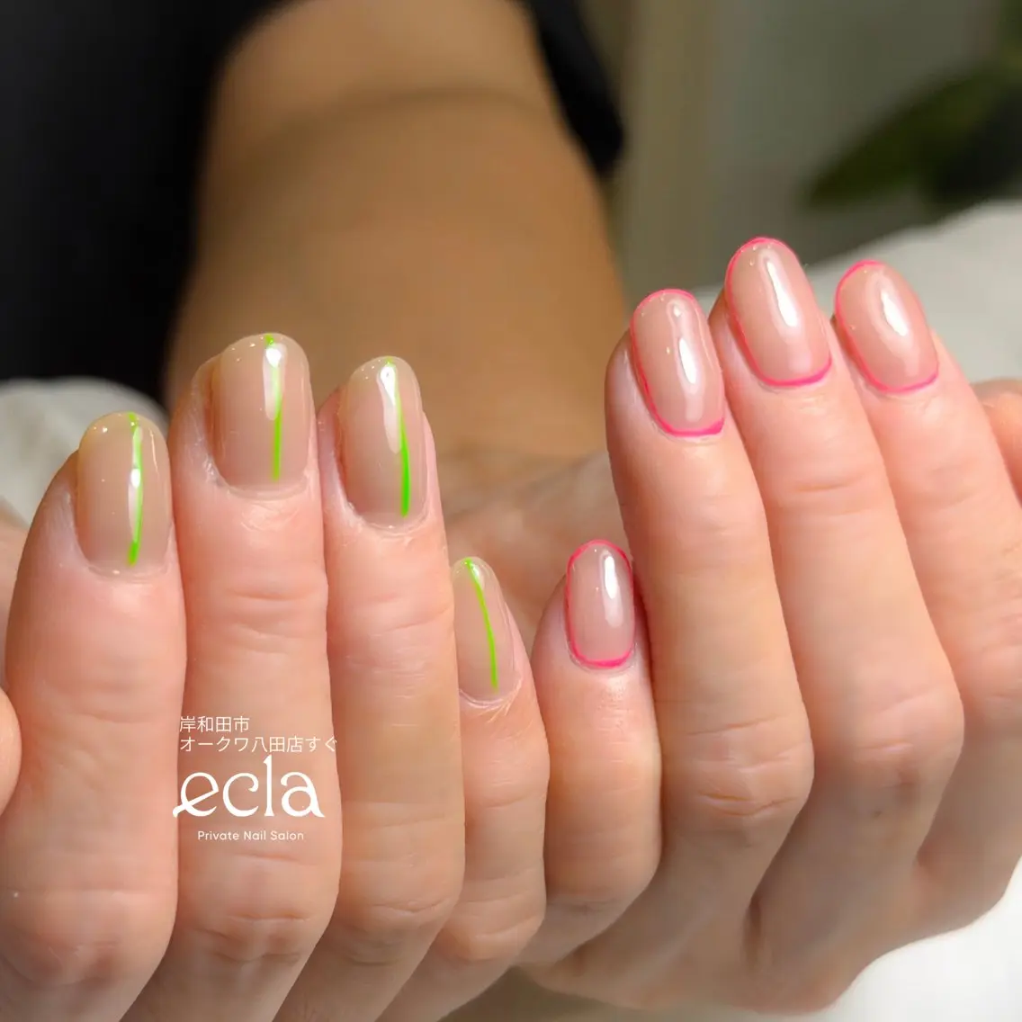 ネイル アートネイル 持ち込み シンプルネイル Nail Salon ecla 〜エクラ〜のネイルデザイン