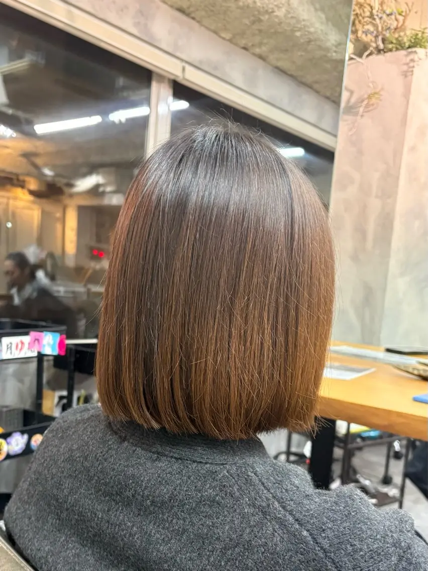 ミディアム ボブ シモイケ ルアのヘアスタイル