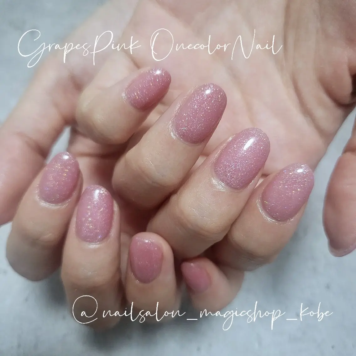 ネイル ブルー ブラウン ジェルネイル ラメ(グリッター) ワンカラーネイル ハンドネイル Nailsalon MagicShopのネイルデザイン