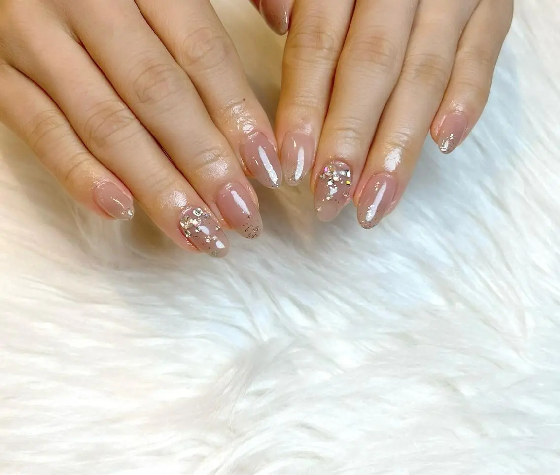ネイル アートネイル ラメ(グリッター) Lino+ ネイル&よもぎ蒸しのネイルデザイン