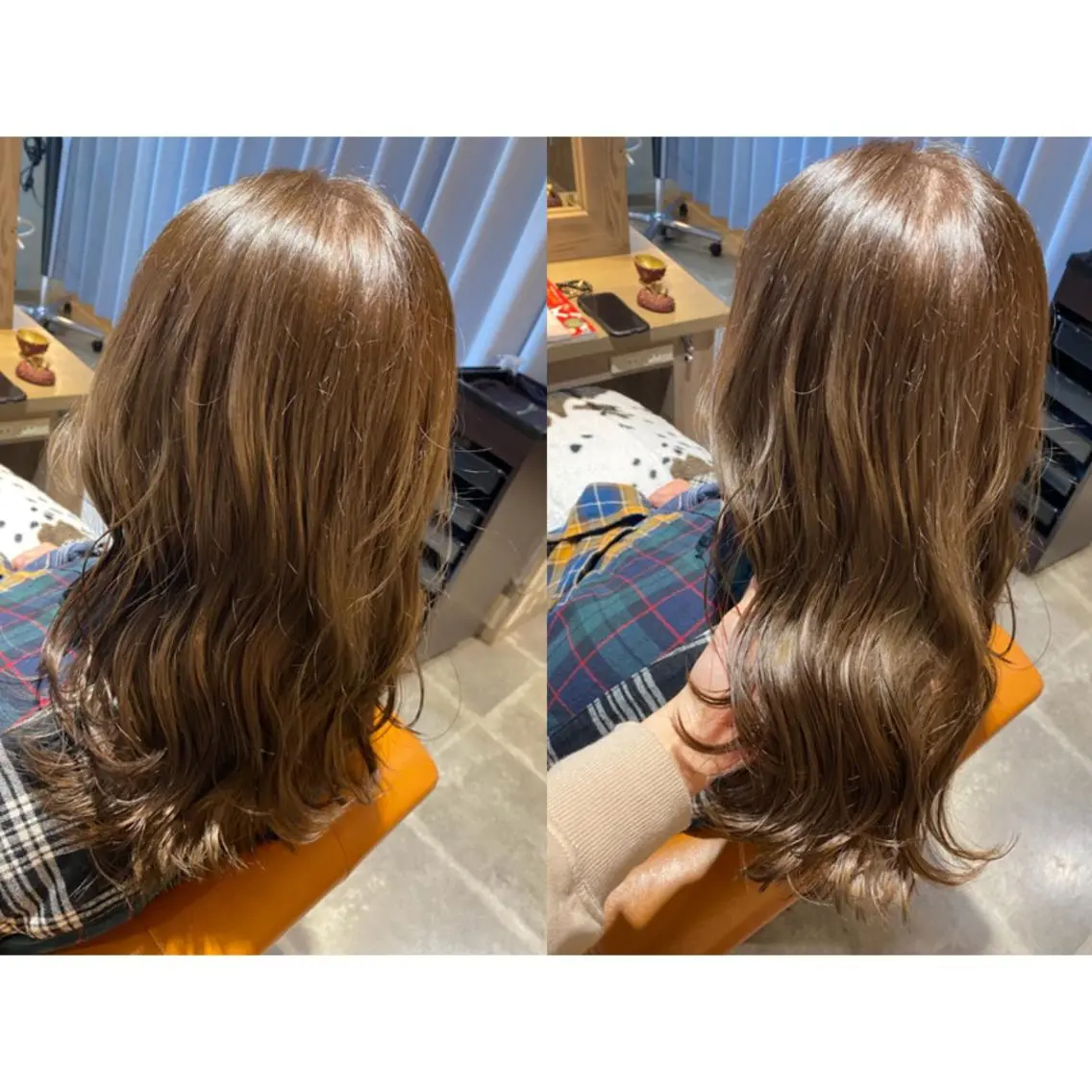 カラー ベージュカラー 🩵盛れる顔周りヘア EMI🩵のヘアスタイル