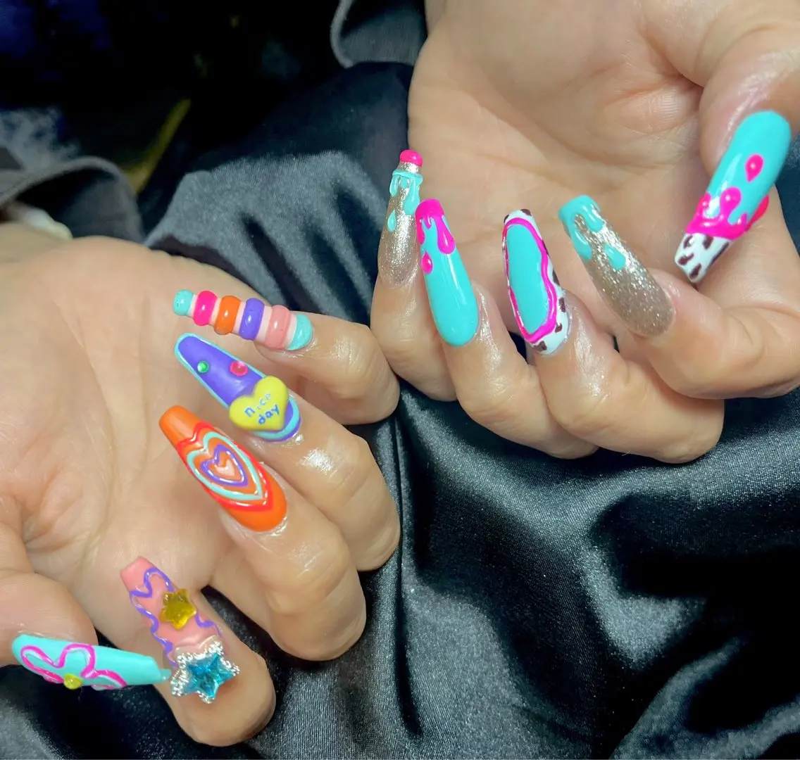 ネイル チークネイル 桜ネイル 長さ出し フットネイル ジェルネイル ハンドネイル Maika's nailのネイルデザイン