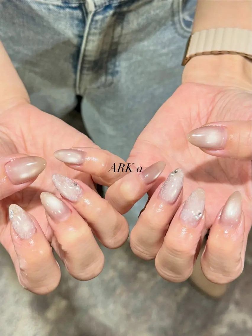 ネイル レース ハンドネイル Nailsalon ARKαのネイルデザイン