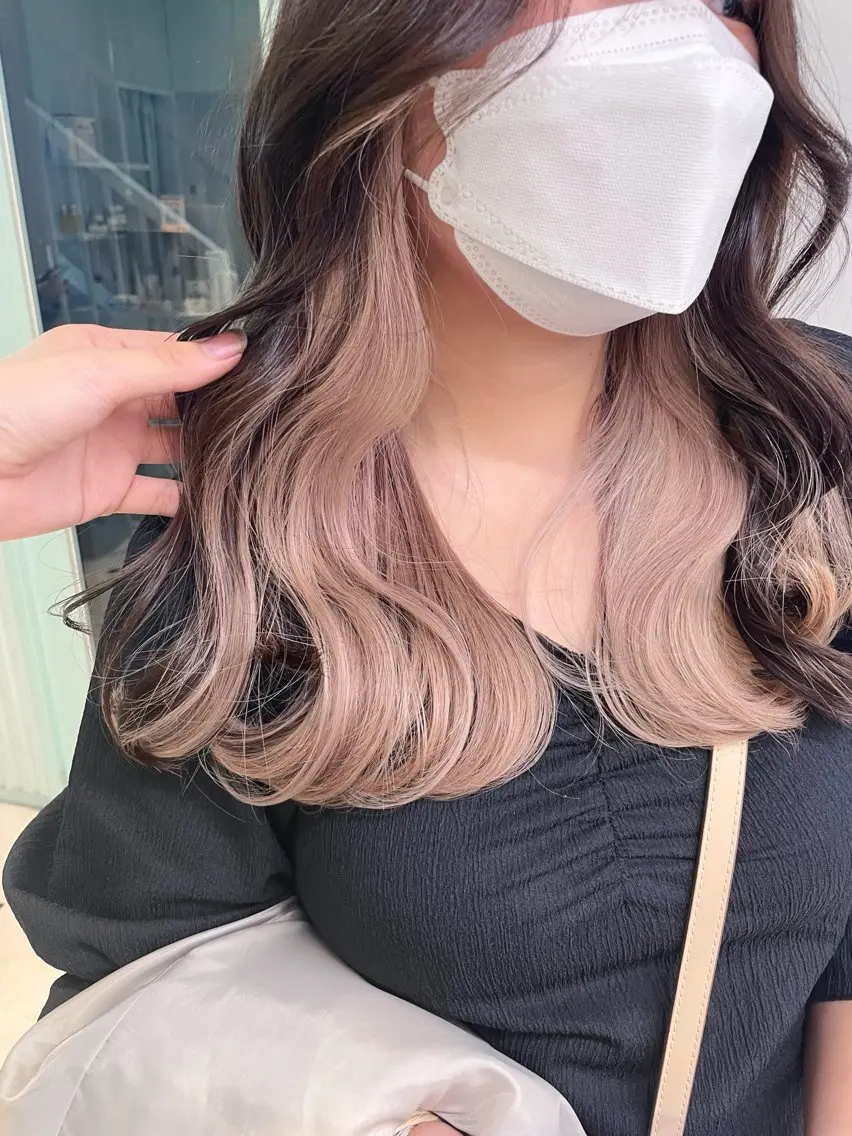 ロング カラー ヘアカラー 🤎モテ髪＆透明感 ミルクティー🥣🤎のヘアスタイル