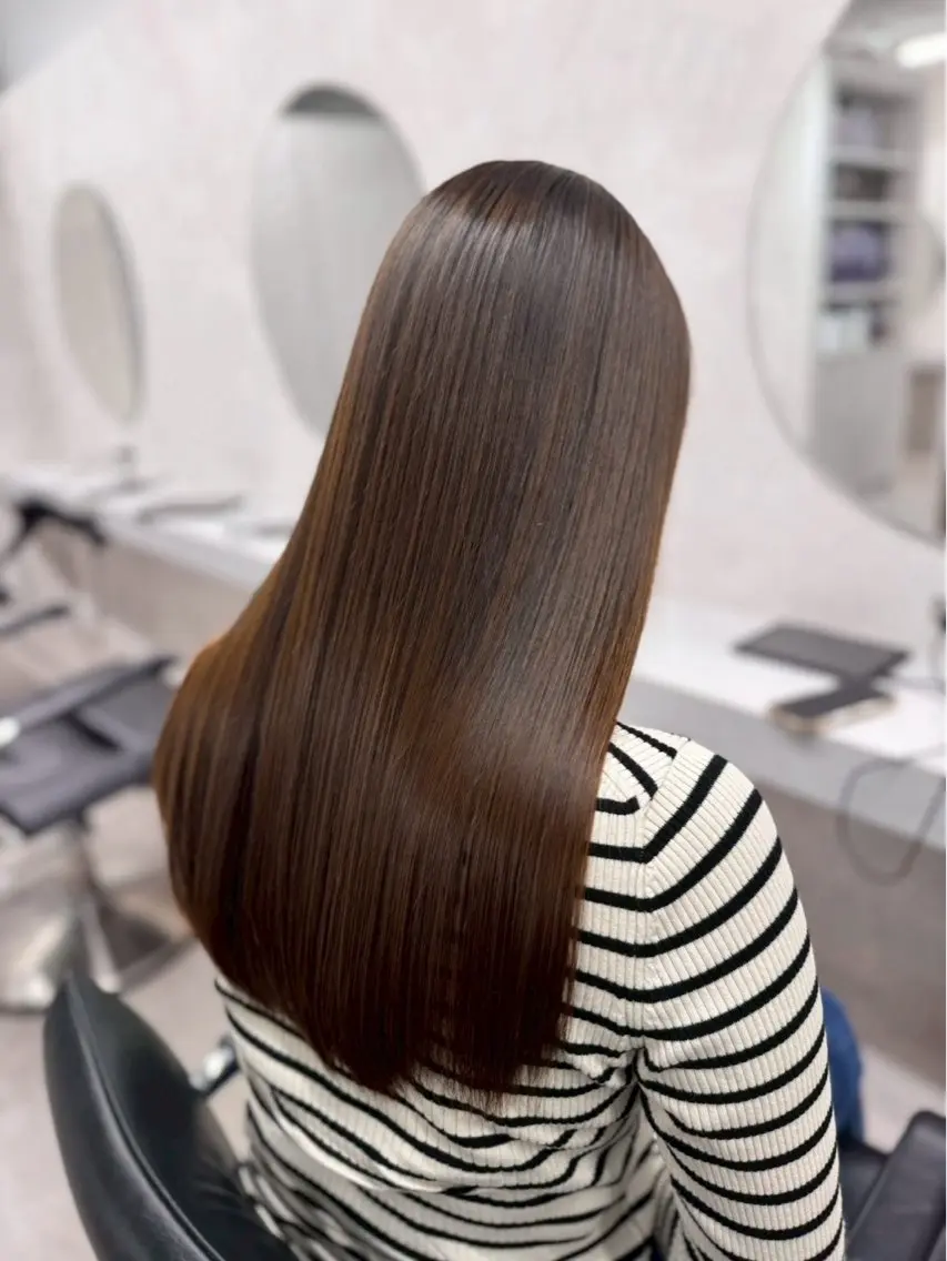 🌺艶髪・透明感・ダメージレスワンカラー🌺　➡️1stepトリートメント付き※ブリーチなしのメニューになります！の写真