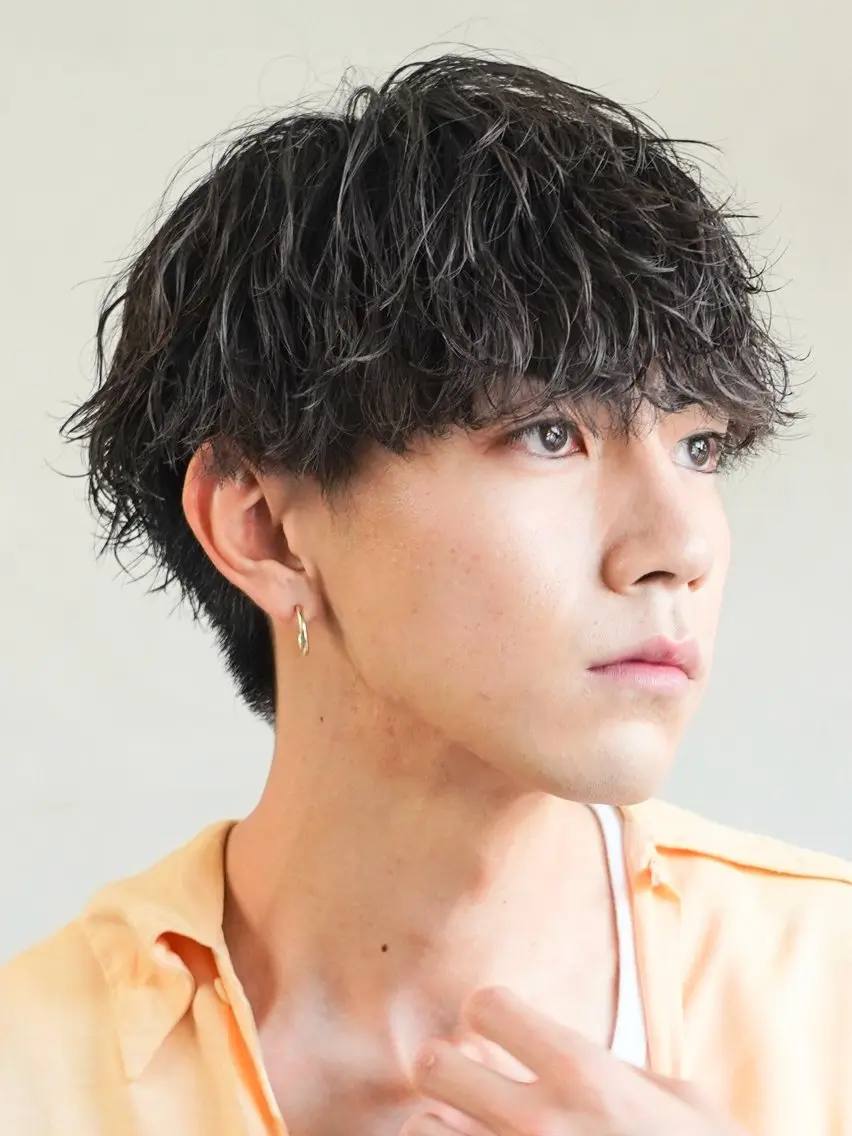 ショート パーマ メンズ カット パーマ fifth/メンズ/ シャドウパーマ/星七のヘアスタイル