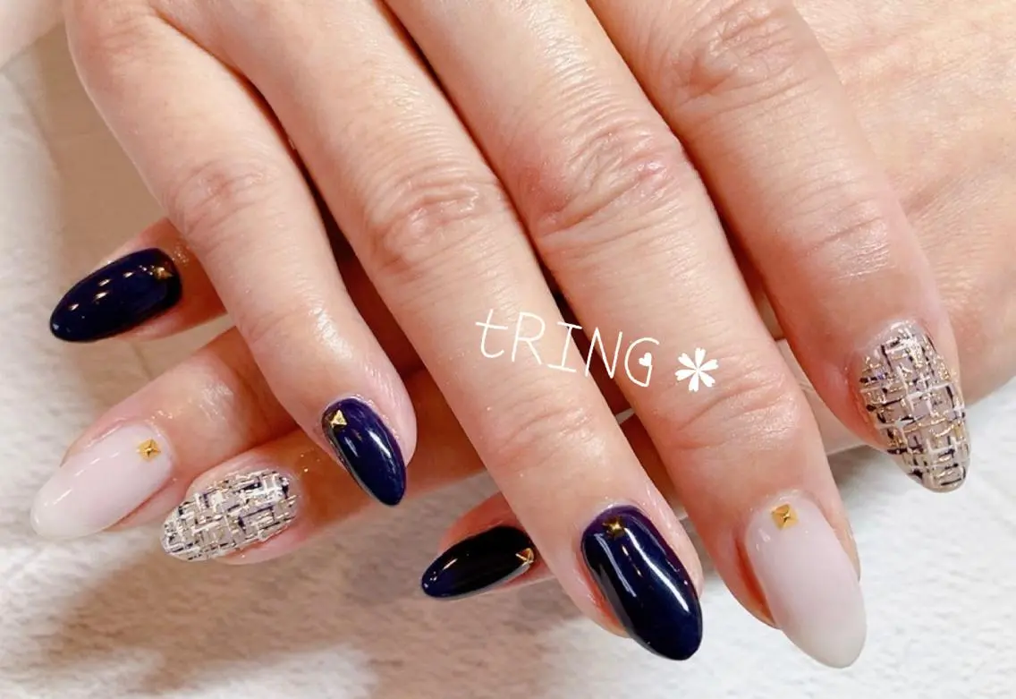 ネイル ハンドネイル tRING＊ しいの木台のネイルデザイン