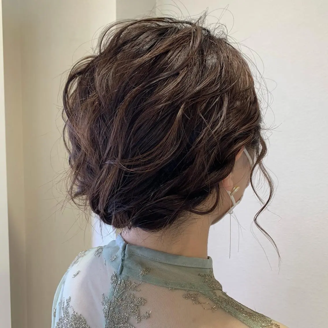ショート ヘアアレンジ ボブ ヘアセット サソウ ユリエ🥥のヘアスタイル