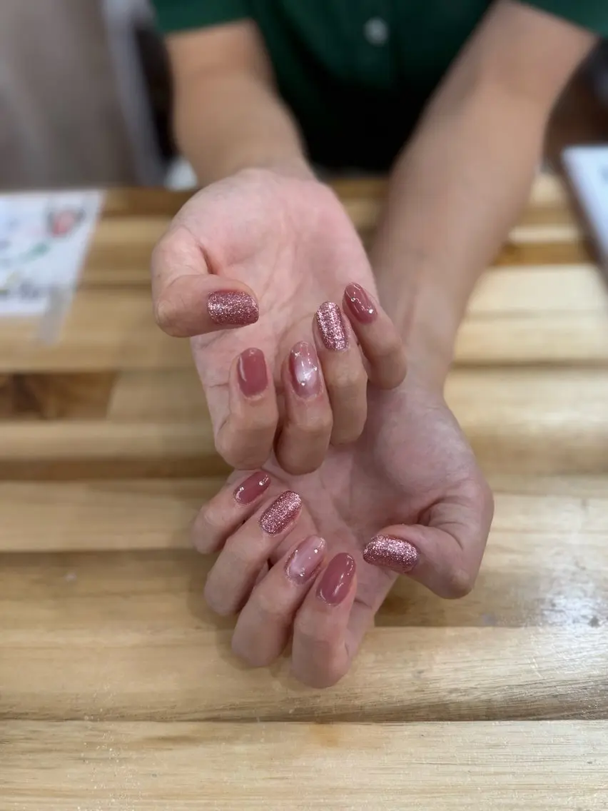 ネイル シンプルネイル 稲田 愛梨のネイルデザイン