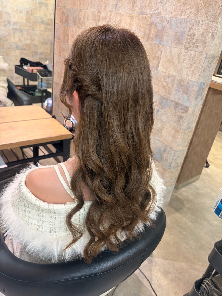 ロング ヘアアレンジ ヘアセット 前田 みのりのヘアスタイル