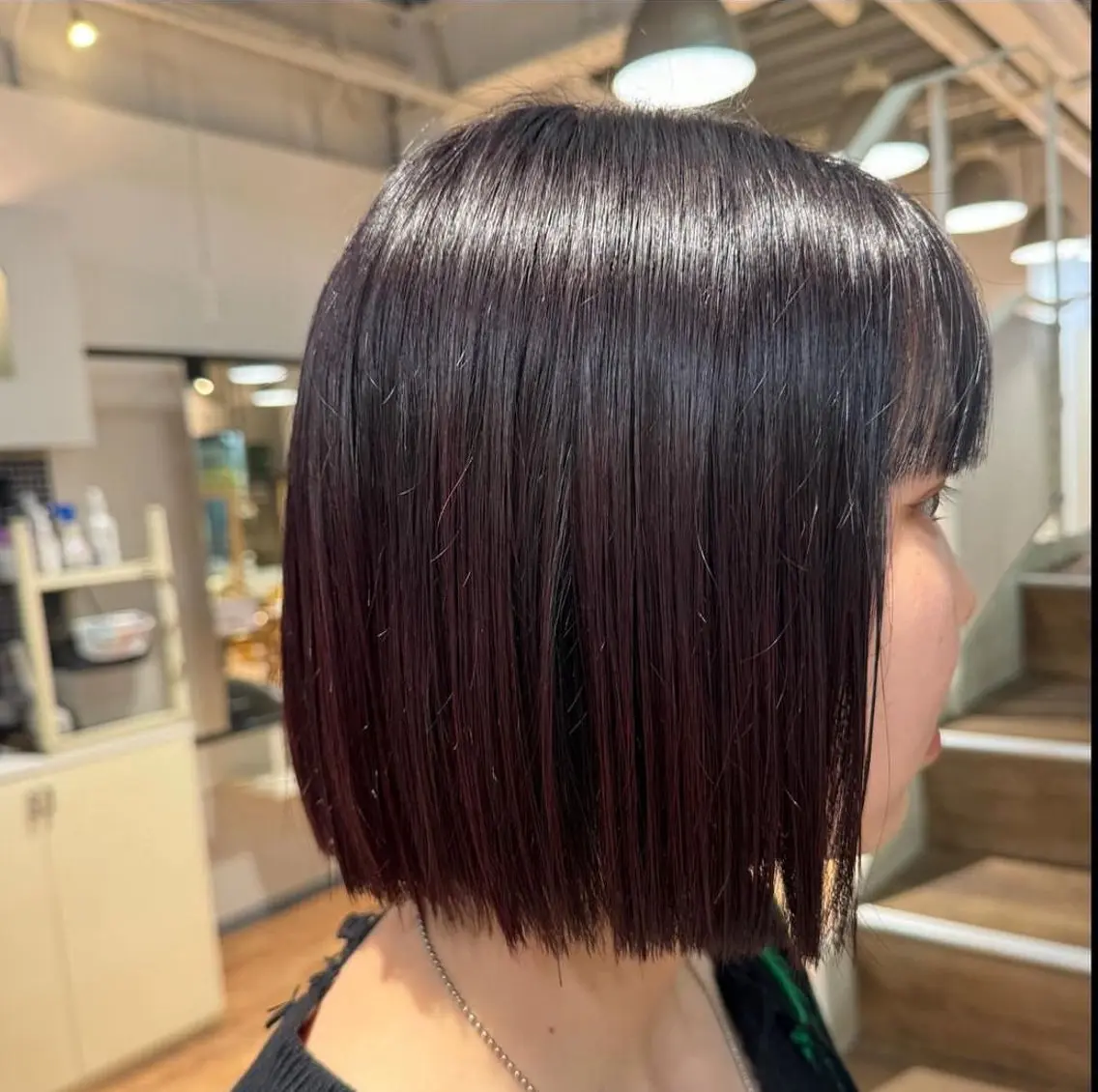 ショート カラー ヘアアレンジ レッドカラー ヘアカラー トリートメント hip's eyes SHUNのヘアスタイル