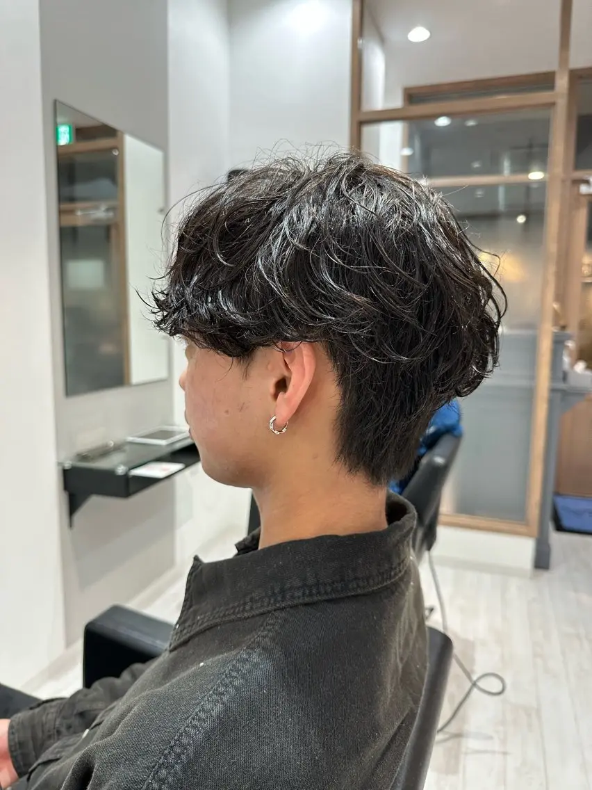 セットが楽になる！💪メンズカットパーマ✨✨の写真