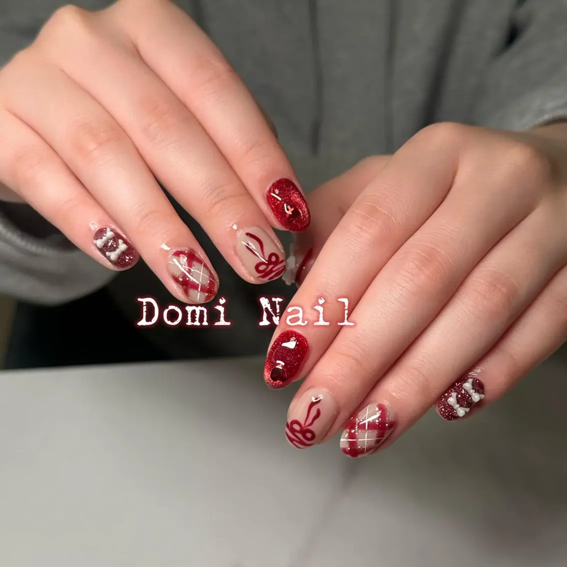 ネイル 持ち込み ハンドネイル 渋谷 Domi Nailのネイルデザイン
