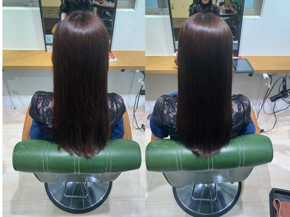 ロング カラー ブラウンカラー パラッチ MIKAのヘアスタイル
