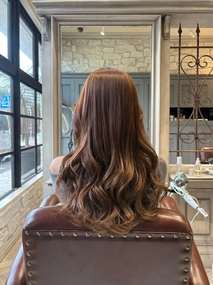 カラー ベージュカラー ピンクカラー 🫧大滝 いくみ🌿辻堂のヘアスタイル