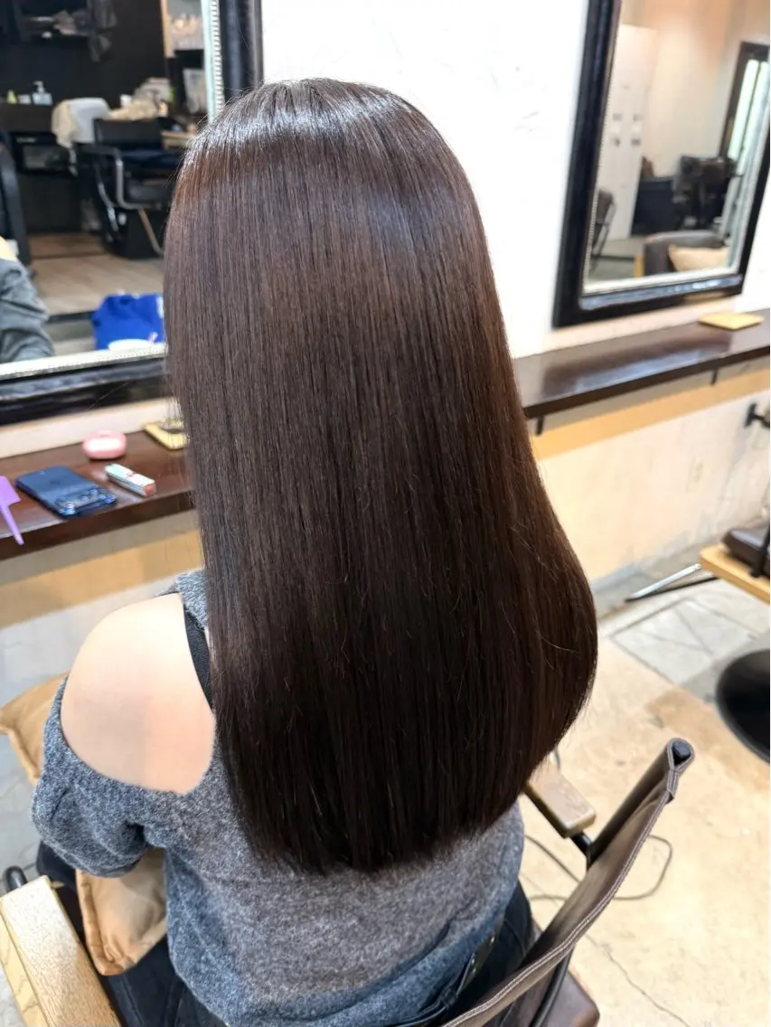 【最上級ケア✨】髪質改善カラー＋潤艶トリートメントの写真
