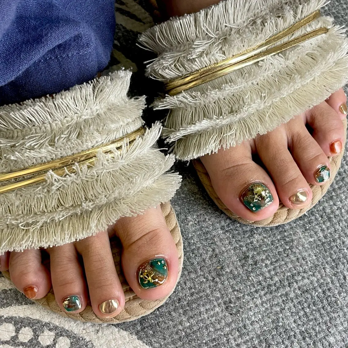 ネイル フットネイル Riran ᨳ⁺˳⋆.MIUのネイルデザイン