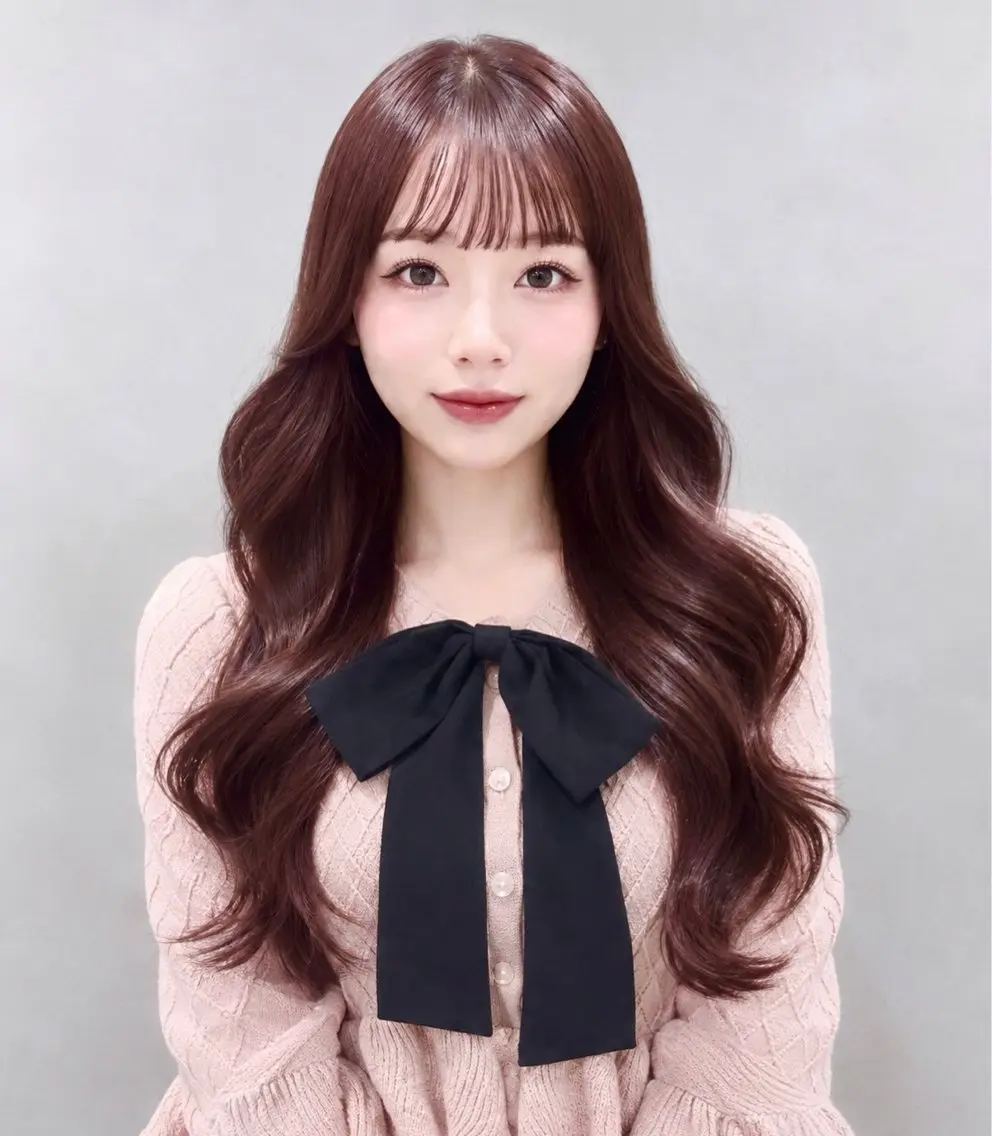 カラー ラベンダーカラー ピンクカラー ピンクラベンダー ヘアカラー トリートメント girly上品ヘア 🎀/ベージュikuのヘアスタイル