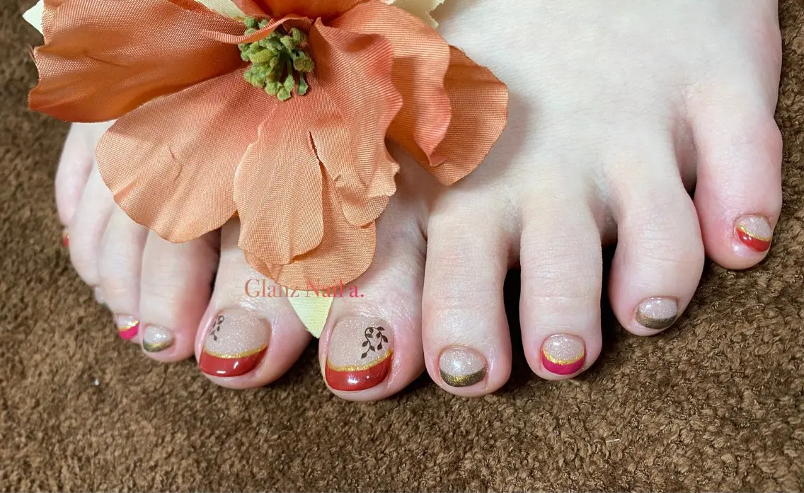 ネイル フットネイル Glanz  Nail aのネイルデザイン